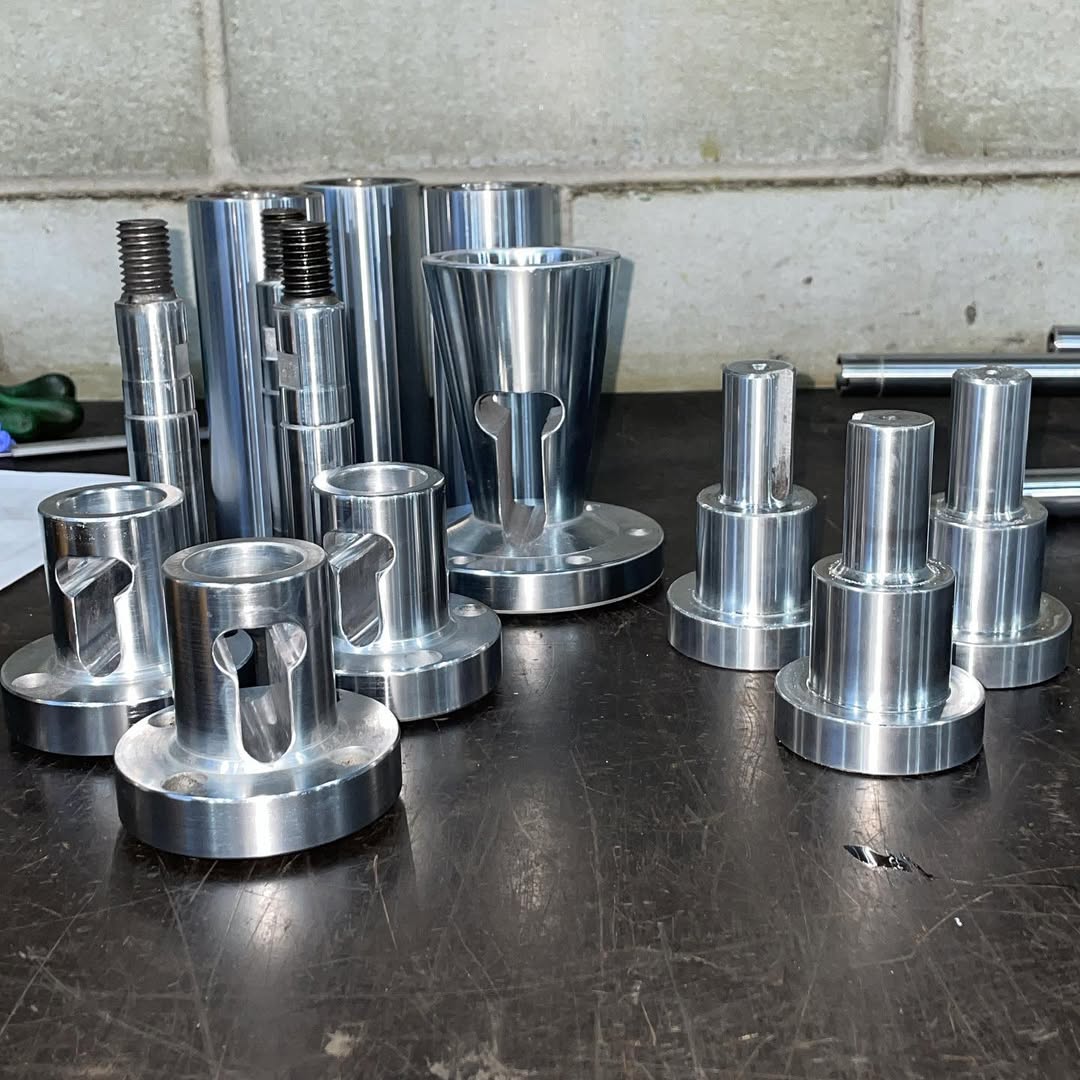 Peças tratadas com cromo duro