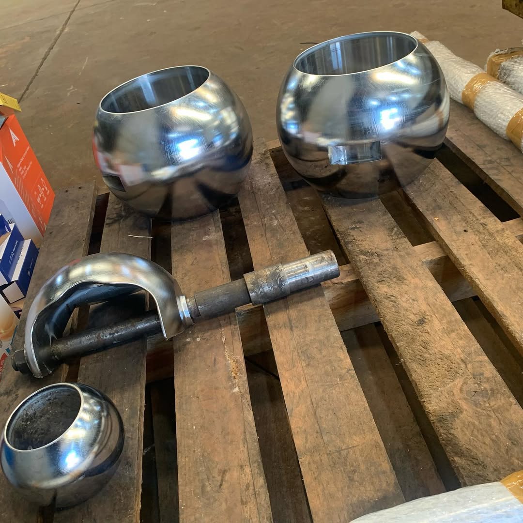 Peças tratadas com cromo duro